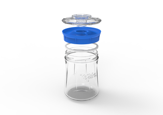 Fermenteringskrukke 1400 ml med lokk - krukke for vannkefir og melke-kefir