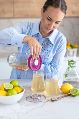 Fermenteringskrukke 1400 ml med lokk - krukke for vannkefir og melke-kefir