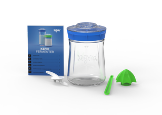 Fermenteringsglass 900 ml med lokk –  for hjemmelaget probiotisk vannkefir