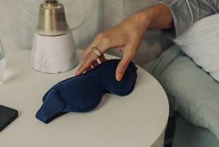 Premium sovemaske - blå - SOMO sleep fitness