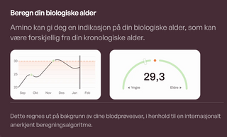 Amino - optimaliser helsen ved hjelp av egen helsedata
