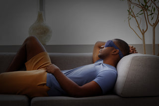 Premium sovemaske - blå - SOMO sleep fitness