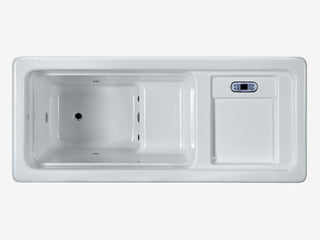 Eksklusivt isbad med kjøler og rensesystem - white steel