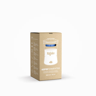 Fermenteringsglass 900 ml med lokk –  for hjemmelaget probiotisk vannkefir